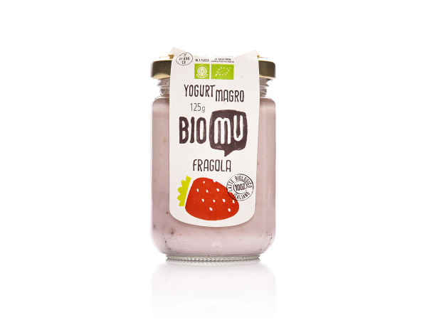 Yogurt biomu fragola magro 125 gr bio (foto)